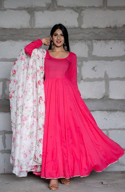 Fushsia Pink Anarkali